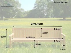 Britannia Teak Bench240cm | FSC® Certified 20 Britannia Teak Bench240cm | FSC® Certified -Garden Comfort Shop 1 23 1