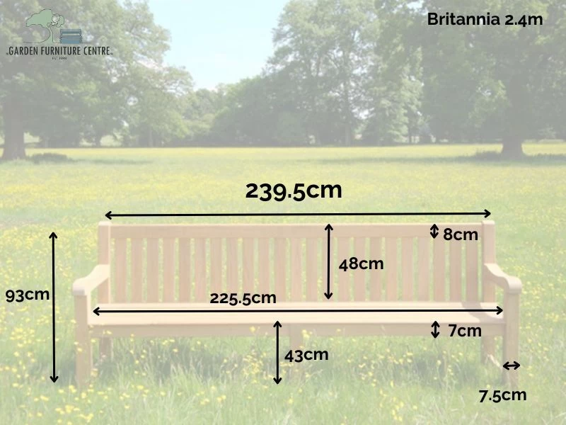 Britannia Teak Bench240cm | FSC® Certified 6 Britannia Teak Bench240cm | FSC® Certified - Image 4