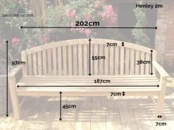 Henley 2m Bench 21 Henley 2m Bench -Garden Comfort Shop 1 23 2