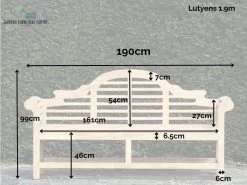 Lutyens 1.9m Bench | FSC® Certified 26 Lutyens 1.9m Bench | FSC® Certified -Garden Comfort Shop 1 24