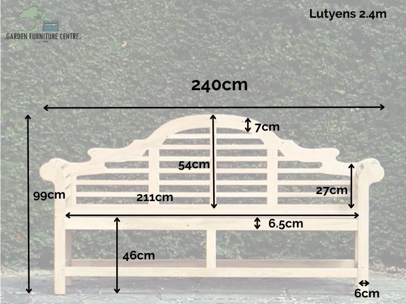 Lutyens 2.4m Bench | FSC® Certified 7 Lutyens 2.4m Bench | FSC® Certified - Image 5