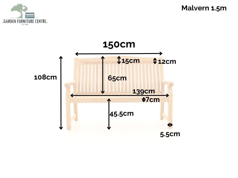 Malvern Teak Bench 150cm | FSC® Certified 5 Malvern Teak Bench 150cm | FSC® Certified - Image 3