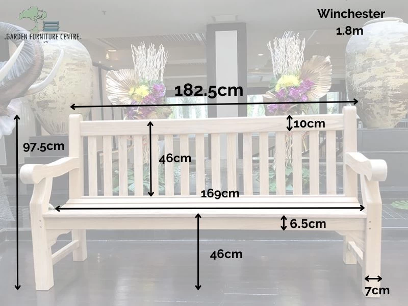 Winchester Parkside Bench 1.8M | FSC® Certified 8 Winchester Parkside Bench 1.8M | FSC® Certified - Image 6