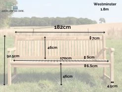 Westminster Bench 1.8m 28 Westminster Bench 1.8m -Garden Comfort Shop 1 37 2