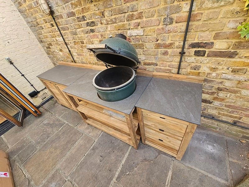 Bari Kitchen Big Green Egg Table Fixed Unit 5 Bari Kitchen Big Green Egg Table Fixed Unit - Image 3