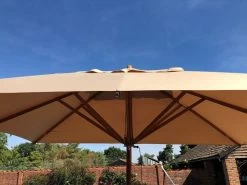 Bamboo 3.5m X 2.5m Rec Parasol Beige 16 Bamboo 3.5m X 2.5m Rec Parasol Beige -Garden Comfort Shop 2.5x3.5 bambrellaxl 2