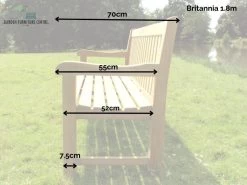 Britannia Teak Bench 180cm | FSC® Certified 26 Britannia Teak Bench 180cm | FSC® Certified -Garden Comfort Shop 2 21