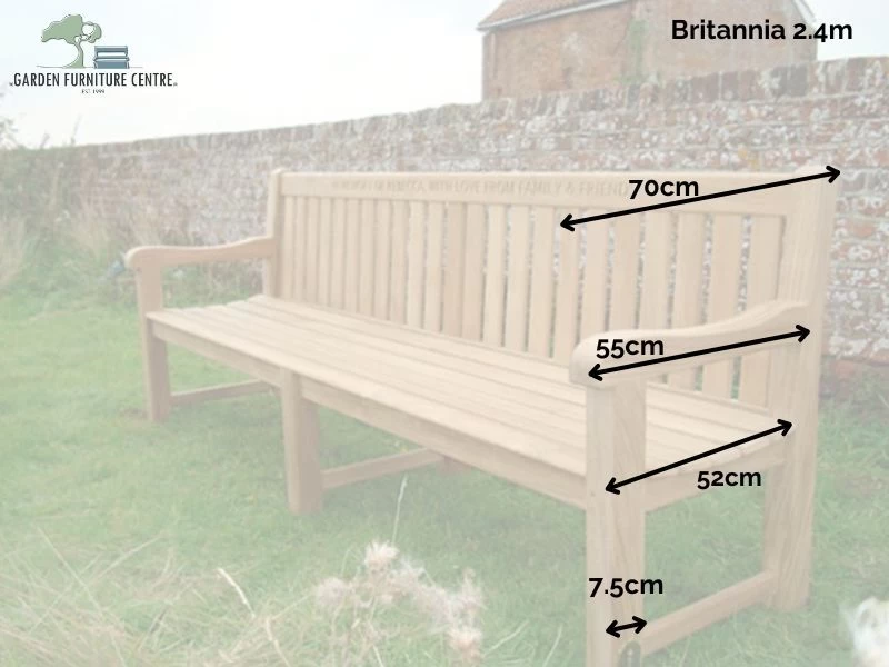 Britannia Teak Bench240cm | FSC® Certified 7 Britannia Teak Bench240cm | FSC® Certified - Image 5