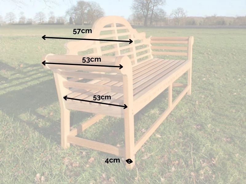 Lutyens 2.4m Bench | FSC® Certified 6 Lutyens 2.4m Bench | FSC® Certified - Image 4