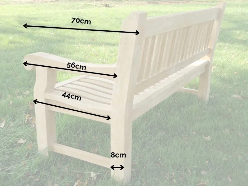 Memorial Bench 1.8m 6 Memorial Bench 1.8m - Image 4