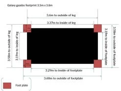 Galaxy Gazebo - 3.5 X 3.6M -Garden Comfort Shop 3.5 x 3.6 dims 01