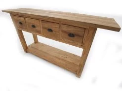 Rustic Teak Console Table -Garden Comfort Shop 3 drawer resized 00v12