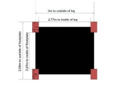 Galaxy Gazebo - 3 X 3M -Garden Comfort Shop 3 x 3 dims 01 1