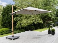 Royce Executive 3M SQ Cantilever Parasol Wood Effect -Garden Comfort Shop 47088 xl