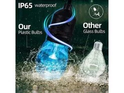 Multicoloured Solar LED Festoon String Lights -Garden Comfort Shop 5 xl 2