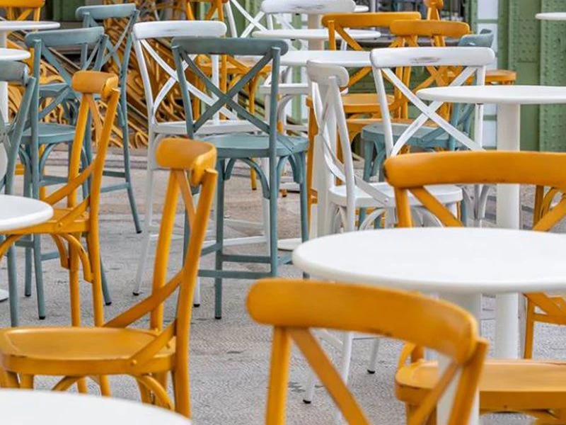 Retro Cross Back 4 Chair Set (Square) 5 Retro Cross Back 4 Chair Set (Square) - Image 3