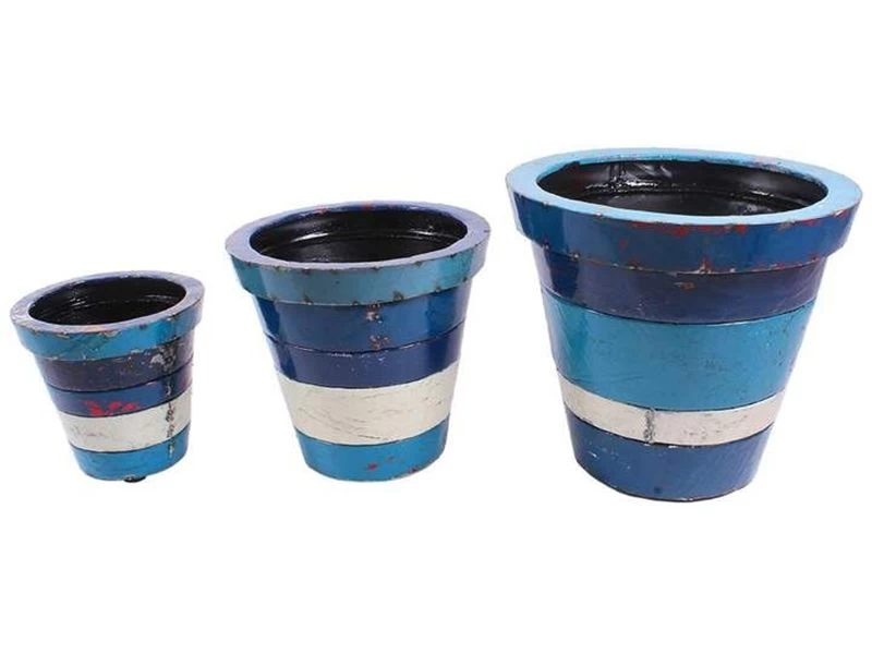 Collaroy Round Planters (Set Of Three) 3 Collaroy Round Planters (Set Of Three)