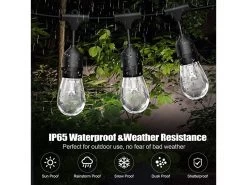 Multicoloured Solar LED Festoon String Lights -Garden Comfort Shop 7 xl 2