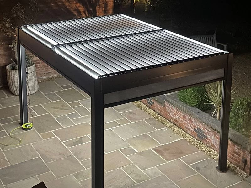 Eclipse 3 X 4m LED Motorised Pergola | Free Standing 16 Eclipse 3 X 4m LED Motorised Pergola | Free Standing - Image 14