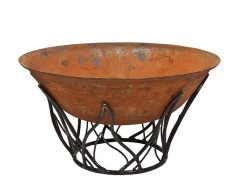 Cast Iron Fire Bowl With Blaze Stand