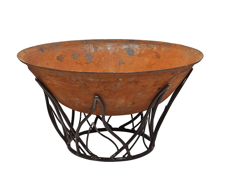 Cast Iron Fire Bowl With Blaze Stand 3 Cast Iron Fire Bowl With Blaze Stand
