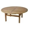 Chunky Malvern Teak Table - 1.5m Diameter | FSC® Certified -Garden Comfort Shop L chunky dining table180cm dia