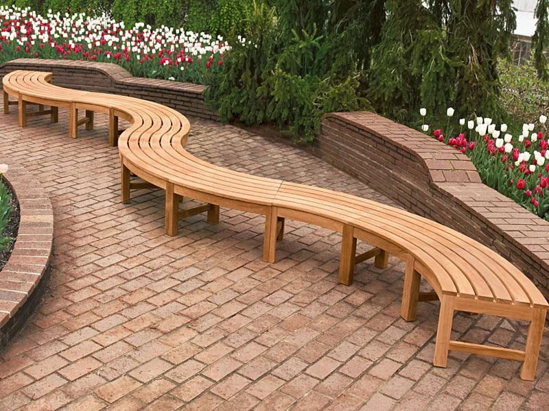 Curved Backless Bench | FSC® Certified 8 Curved Backless Bench | FSC® Certified - Image 6