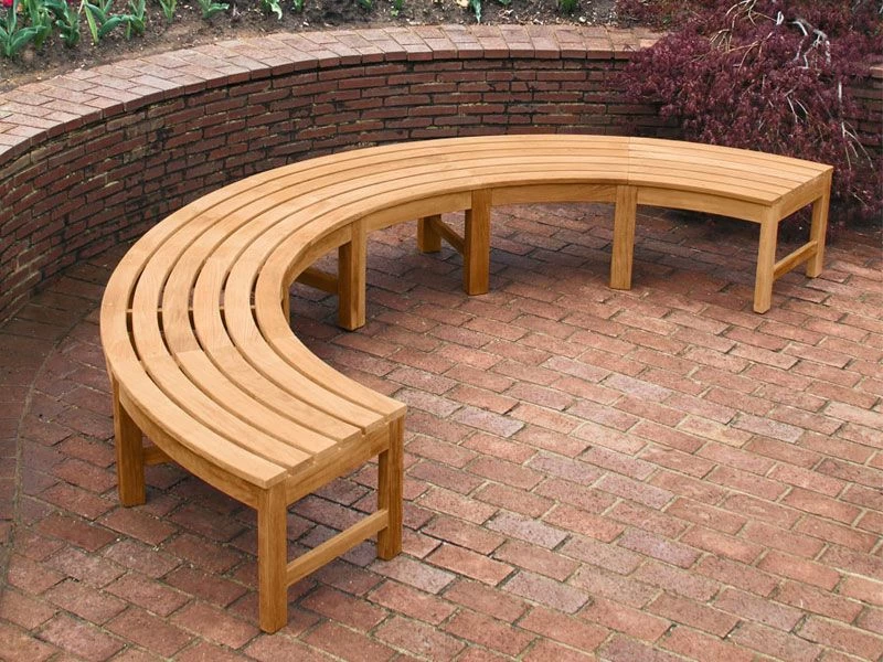 Curved Backless Bench | FSC® Certified 4 Curved Backless Bench | FSC® Certified - Image 2