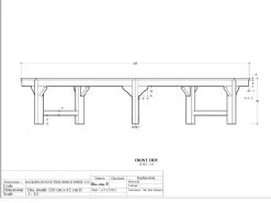 Backless Contour Bench 34 Backless Contour Bench -Garden Comfort Shop backless diagram 00v1 1
