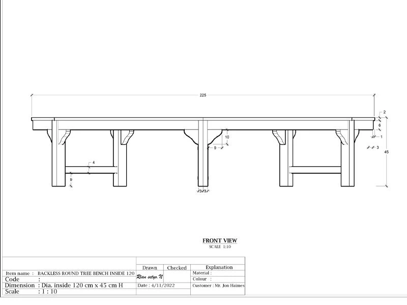 Backless Contour Bench 17 Backless Contour Bench - Image 15