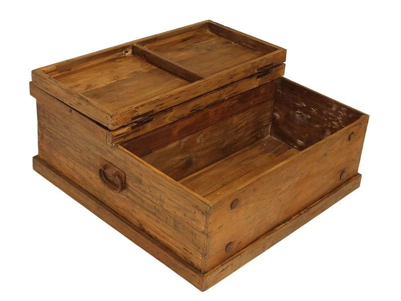 Bali Reclaimed Teak Square Storage Box 7 Bali Reclaimed Teak Square Storage Box - Image 5