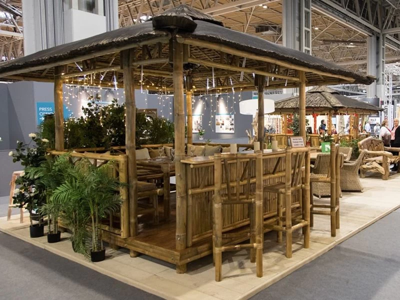 Bamboo Gazebo Bar - Ex Display 8 Bamboo Gazebo Bar - Ex Display - Image 6