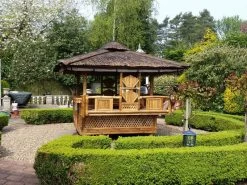 Bamboo Gazebo Square 10ft X 11.6ft -Garden Comfort Shop bamboo gazebo square 10ft 10ft 1 xl