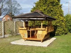 Bamboo Gazebo Square 10ft X 11.6ft -Garden Comfort Shop bamboo gazebo square 10ft 10ft xl 2