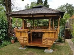 Bamboo Gazebo Square 10ft X 11.6ft -Garden Comfort Shop bamboo gazebo square 10ft 10ft xl 8