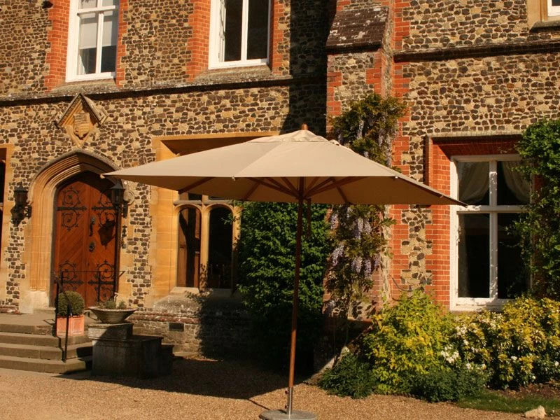 Bamboo 3.5m X 2.5m Rec Parasol Beige 7 Bamboo 3.5m X 2.5m Rec Parasol Beige - Image 5