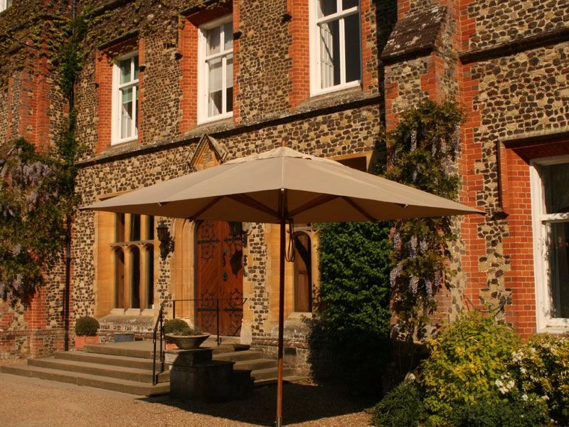 Bamboo 3.5m X 2.5m Rec Parasol Beige 6 Bamboo 3.5m X 2.5m Rec Parasol Beige - Image 4