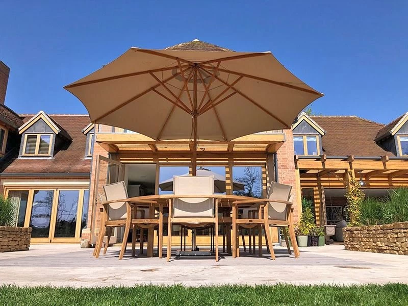 Bamboo 3.5m Parasol 3 Bamboo 3.5m Parasol - Image 2