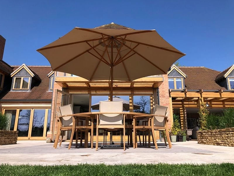 Bamboo 4m Parasol 6 Bamboo 4m Parasol - Image 4