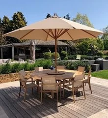 Bamboo 4m Parasol 17 Bamboo 4m Parasol - Image 15