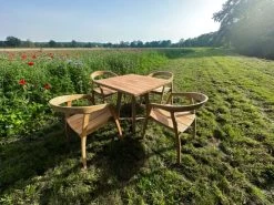 Teak 4 Chair Cafe Dining Set | Bari/Bali 8 Teak 4 Chair Cafe Dining Set | Bari/Bali -Garden Comfort Shop bari bari 4 cafe 3 bi
