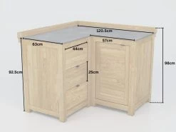 Bari Kitchen Corner Cabinet Unit 13 Bari Kitchen Corner Cabinet Unit -Garden Comfort Shop bari corner measurements