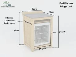 Bari Kitchen Fridge Unit 10 Bari Kitchen Fridge Unit -Garden Comfort Shop bari kitchen fridge unit