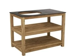 Bari Kitchen Big Green Egg Table Fixed Unit 22 Bari Kitchen Big Green Egg Table Fixed Unit -Garden Comfort Shop bbq kamado grill table ardesia noir 120x71x91.5h bi 2