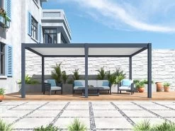 Ex-Display Eclipse 5 X 3.5m LED Motorised Pergola | Free Standing 39 Ex-Display Eclipse 5 X 3.5m LED Motorised Pergola | Free Standing -Garden Comfort Shop biomosa 6 x 3m 3 1 1 1 1