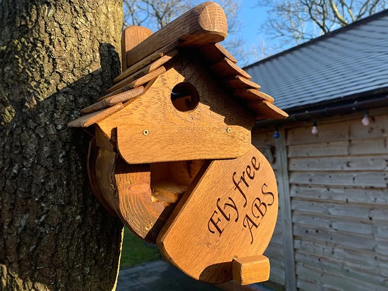 Rustic Oak Small Bird Box 3 Rustic Oak Small Bird Box