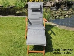 Vintage Steamer Lounger Chair 22 Vintage Steamer Lounger Chair -Garden Comfort Shop black pin