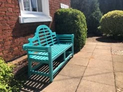 Painted Lutyens 1.8m Bench 20 Painted Lutyens 1.8m Bench -Garden Comfort Shop blue luytens 3 xl 1 2
