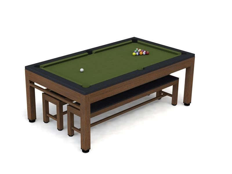 Outdoor Games Diner Table - Brown & Black 4 Outdoor Games Diner Table - Brown & Black - Image 2