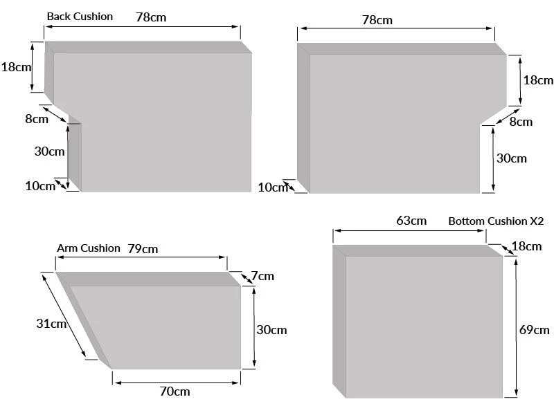 Replacement Cushion | MGM Burford 2 Seater Sofa 4 Replacement Cushion | MGM Burford 2 Seater Sofa - Image 2
